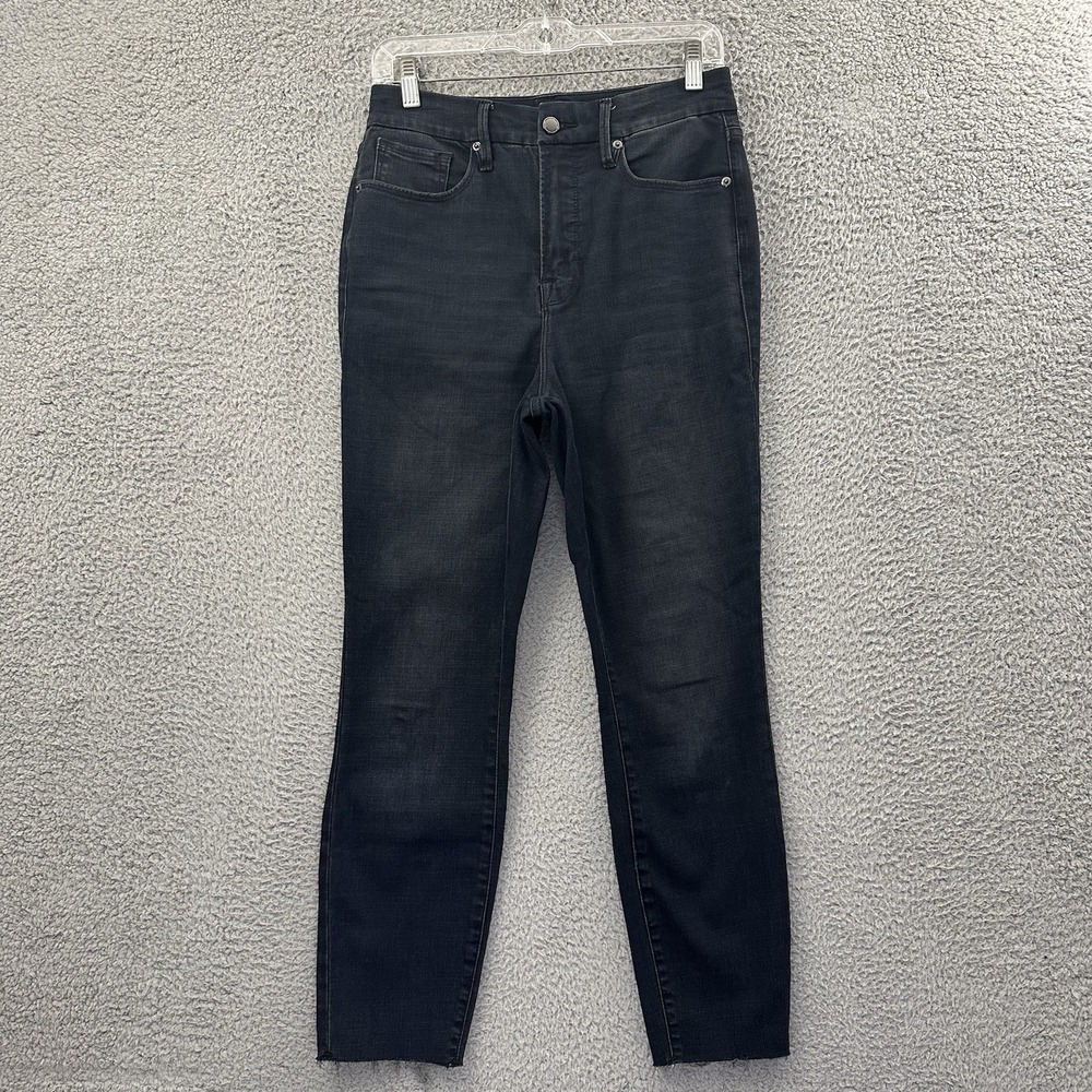 Good American Good Waist Crop Skinny Jeans Stretch Preppy Women's 8/29 x 27